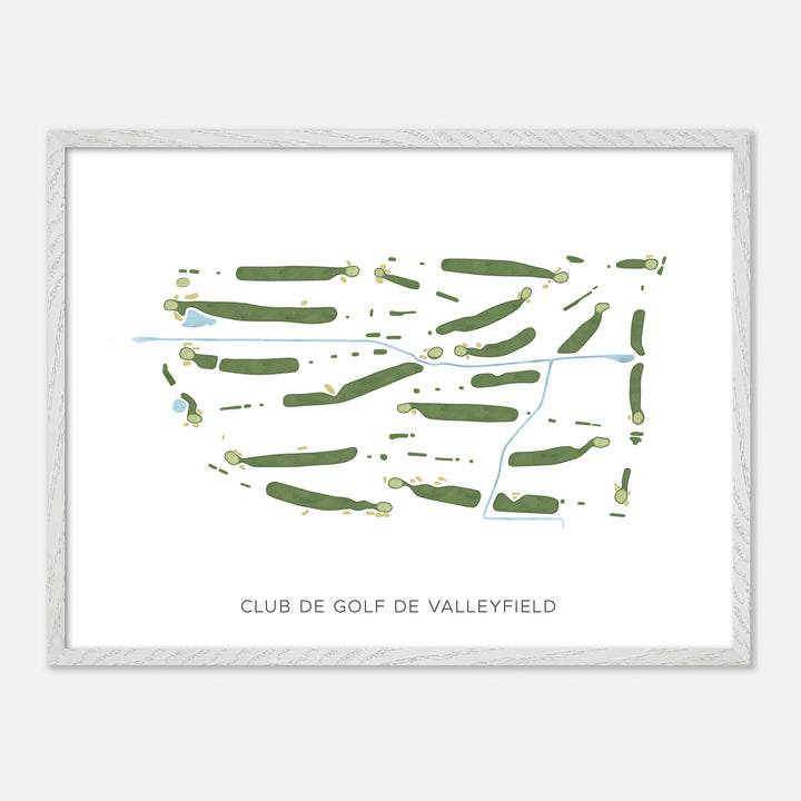 Print of Club De Golf De Valleyfield Modern Map