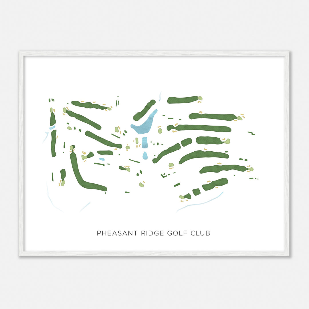 Print of Pheasant Ridge Golf Club Modern Map