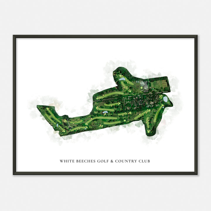 Print of White Beeches Golf & Country Club Classic Map