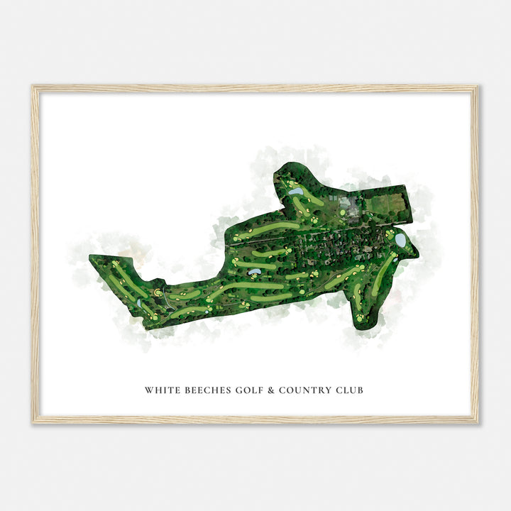 Print of White Beeches Golf & Country Club Classic Map