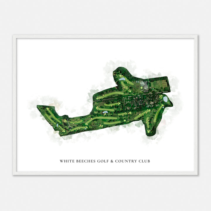 Print of White Beeches Golf & Country Club Classic Map