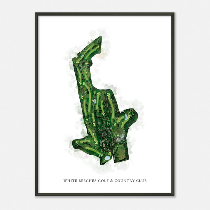Print of White Beeches Golf & Country Club Classic Map