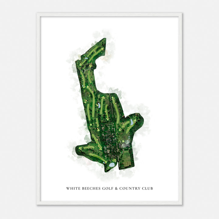 Print of White Beeches Golf & Country Club Classic Map