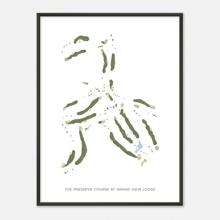 Print of The Preserve Course At Grand View Lodge Modern Map