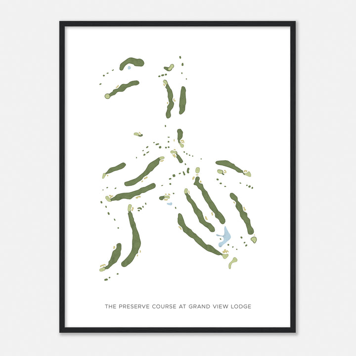 Print of The Preserve Course At Grand View Lodge Modern Map