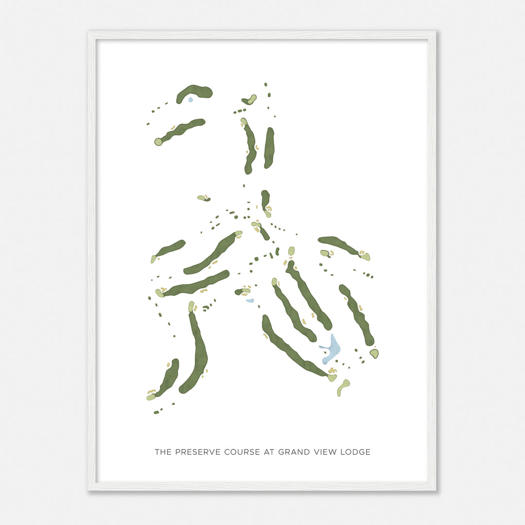 Print of The Preserve Course At Grand View Lodge Modern Map