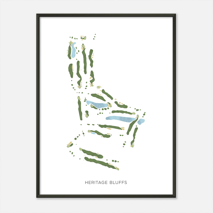 Print of Heritage Bluffs Modern Map