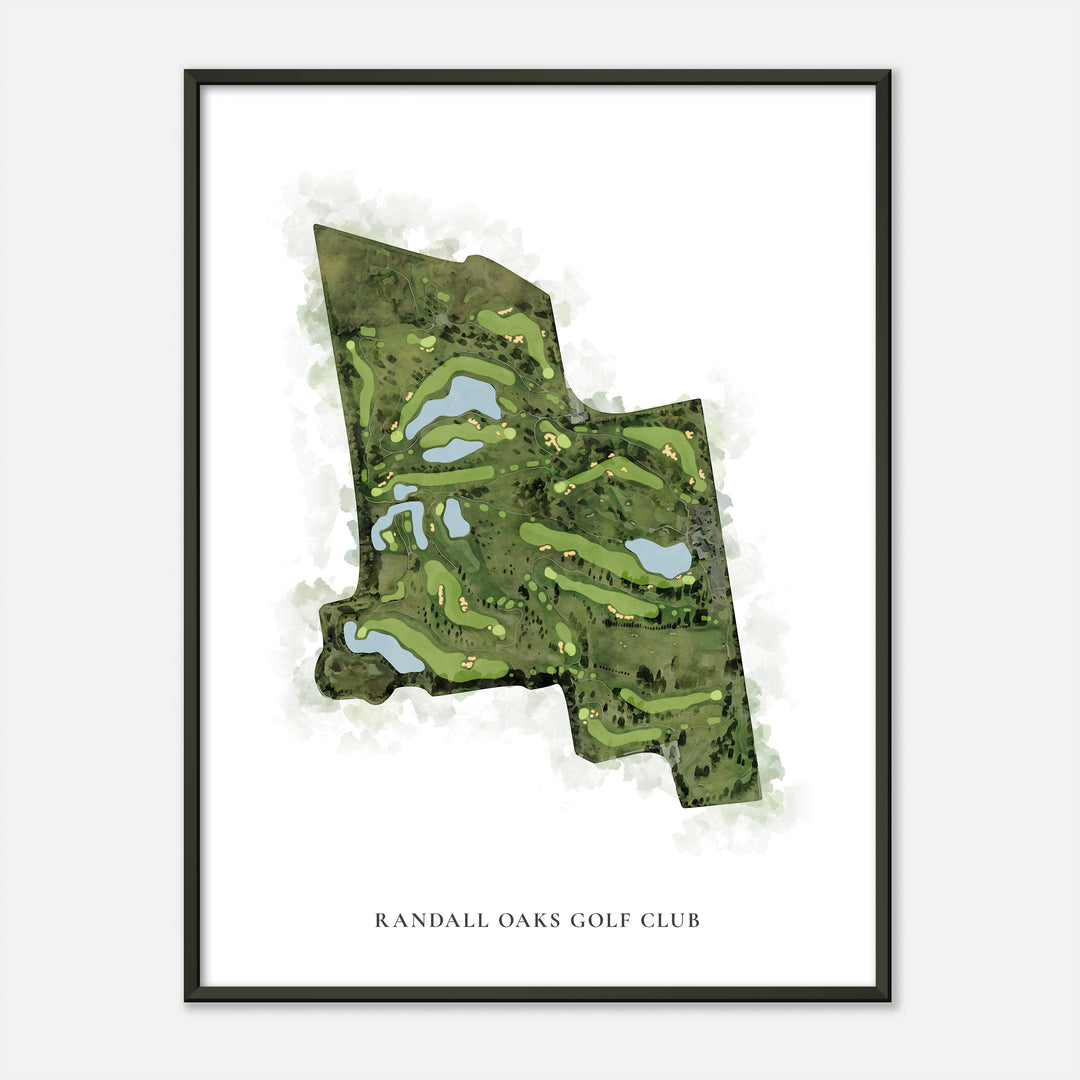 Print of Randall Oaks Golf Club Classic Map