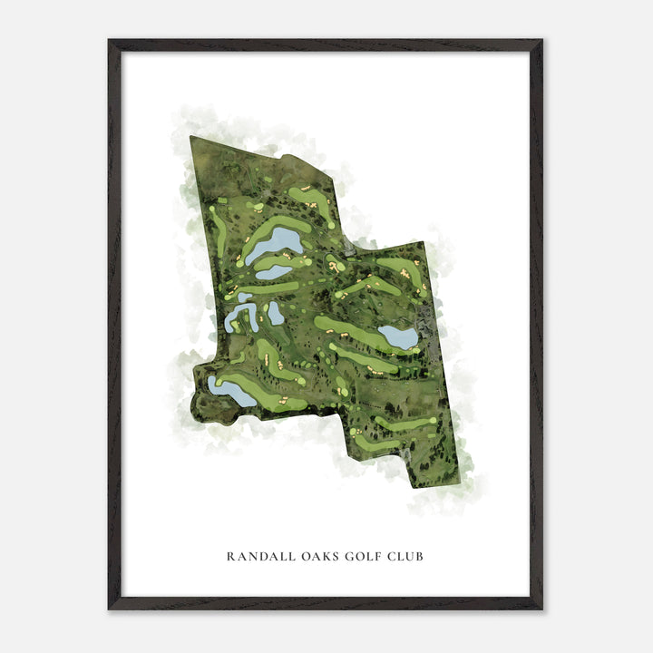 Print of Randall Oaks Golf Club Classic Map