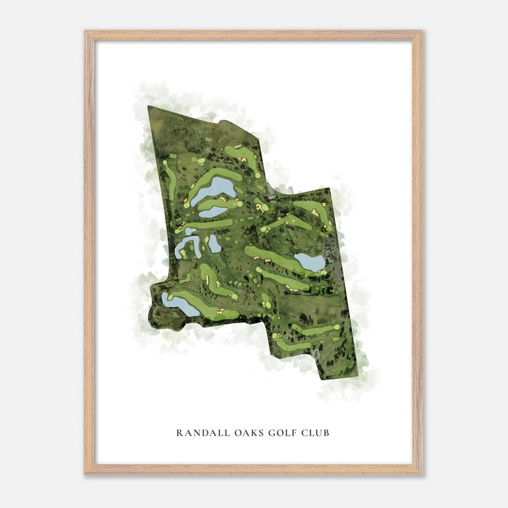 Print of Randall Oaks Golf Club Classic Map