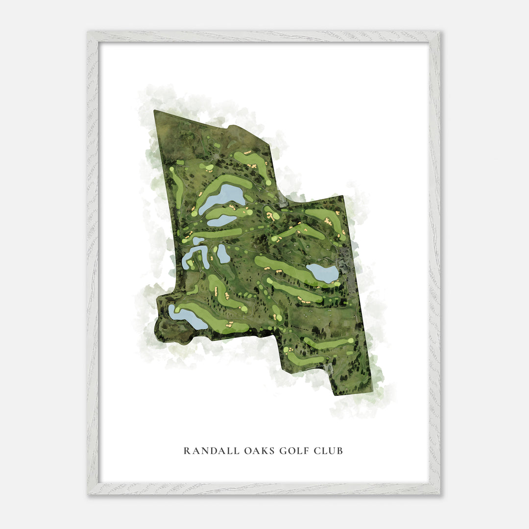 Print of Randall Oaks Golf Club Classic Map