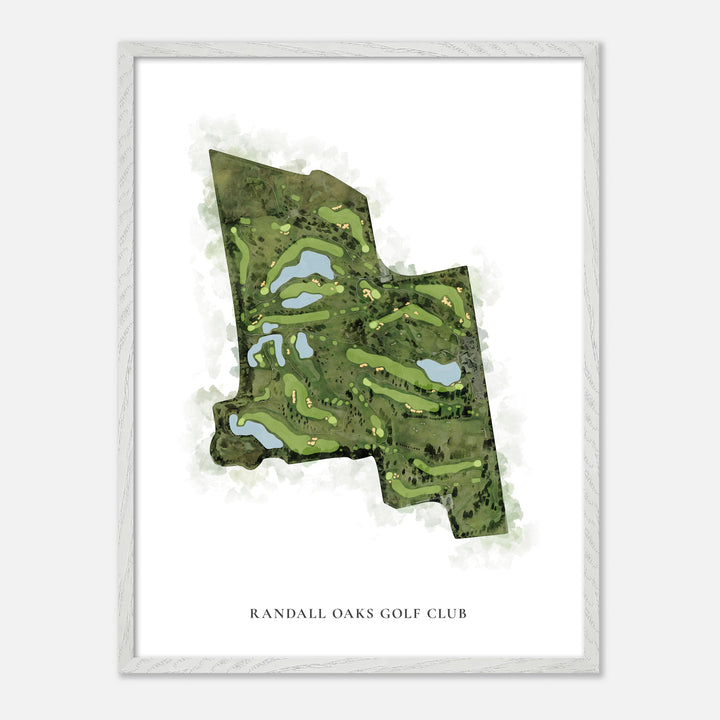 Print of Randall Oaks Golf Club Classic Map