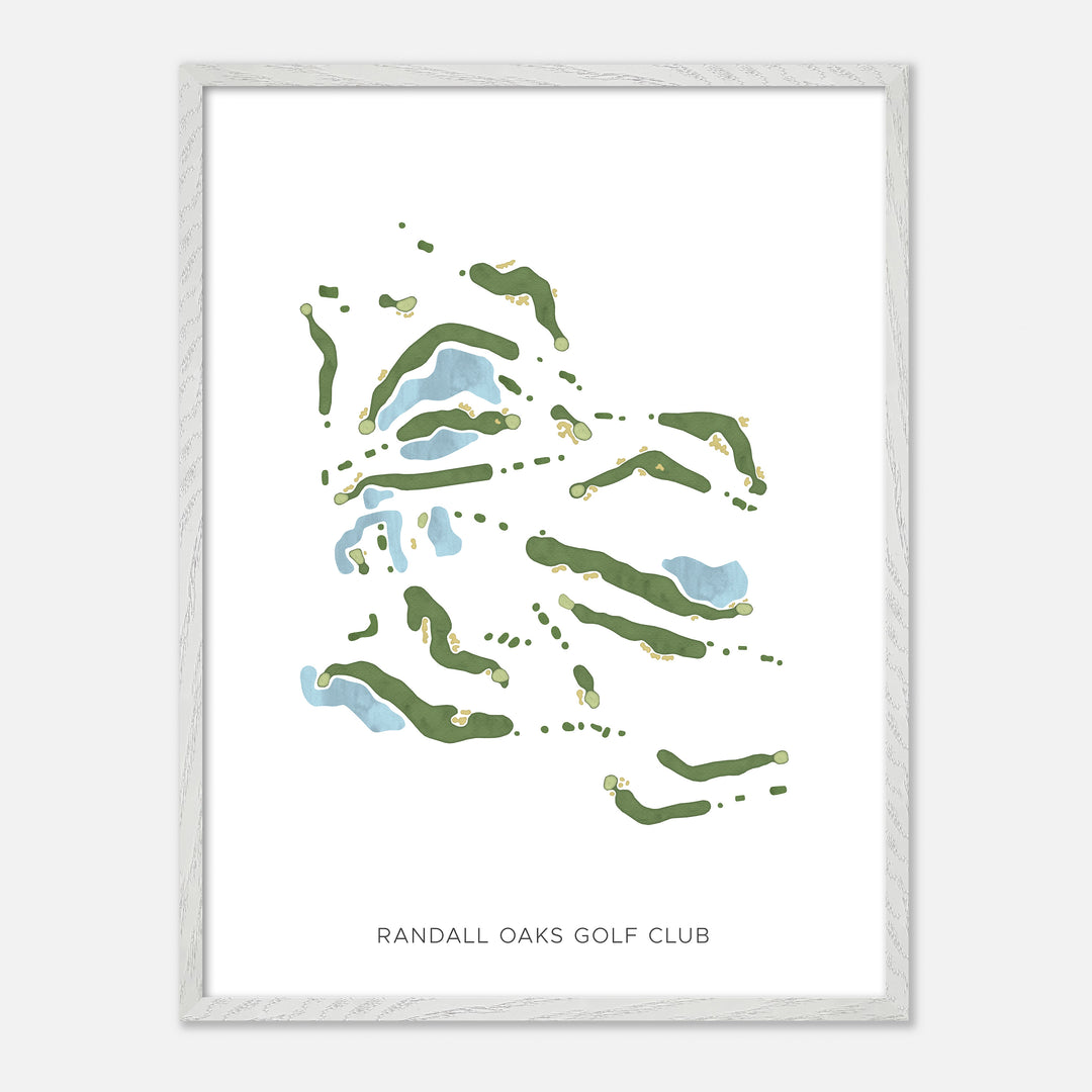Print of Randall Oaks Golf Club Modern Map