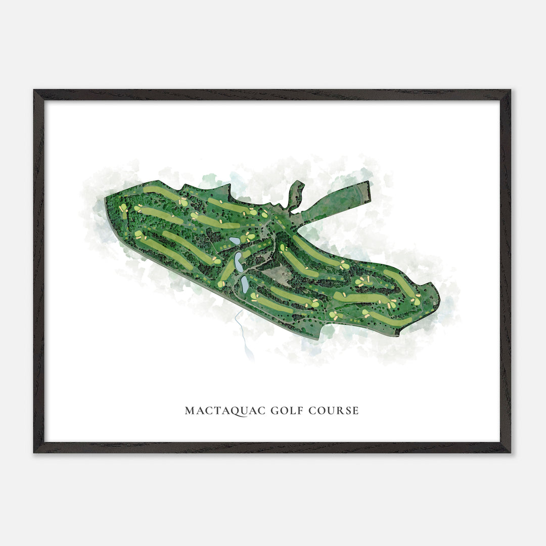 Print of Mactaquac Golf Course Classic Map