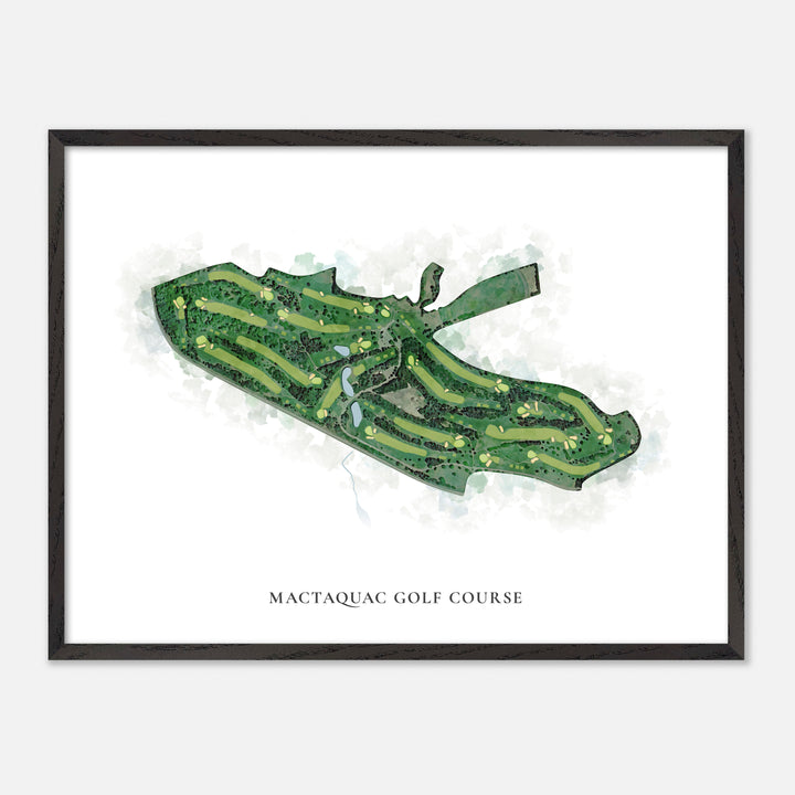 Print of Mactaquac Golf Course Classic Map