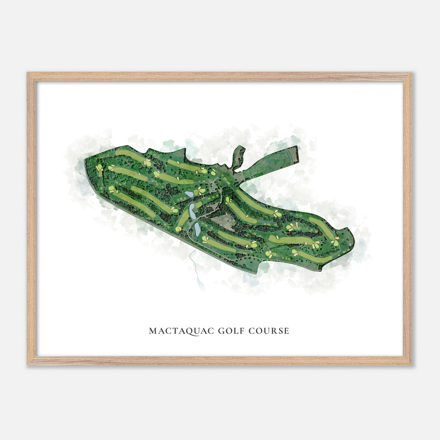 Print of Mactaquac Golf Course Classic Map