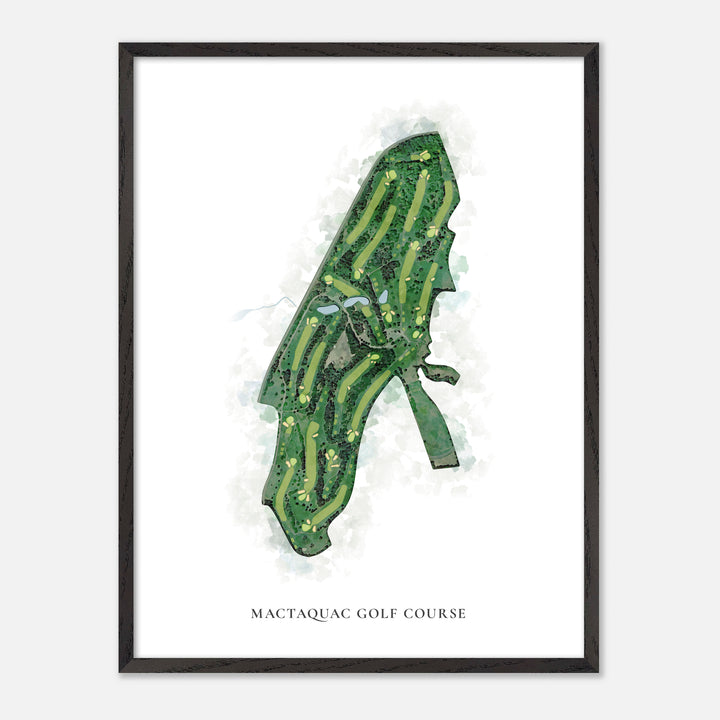 Print of Mactaquac Golf Course Classic Map