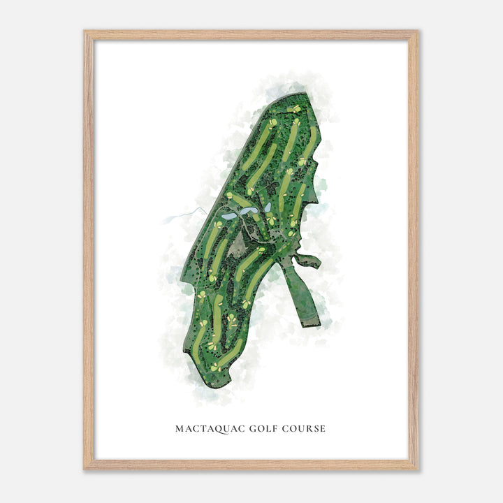Print of Mactaquac Golf Course Classic Map