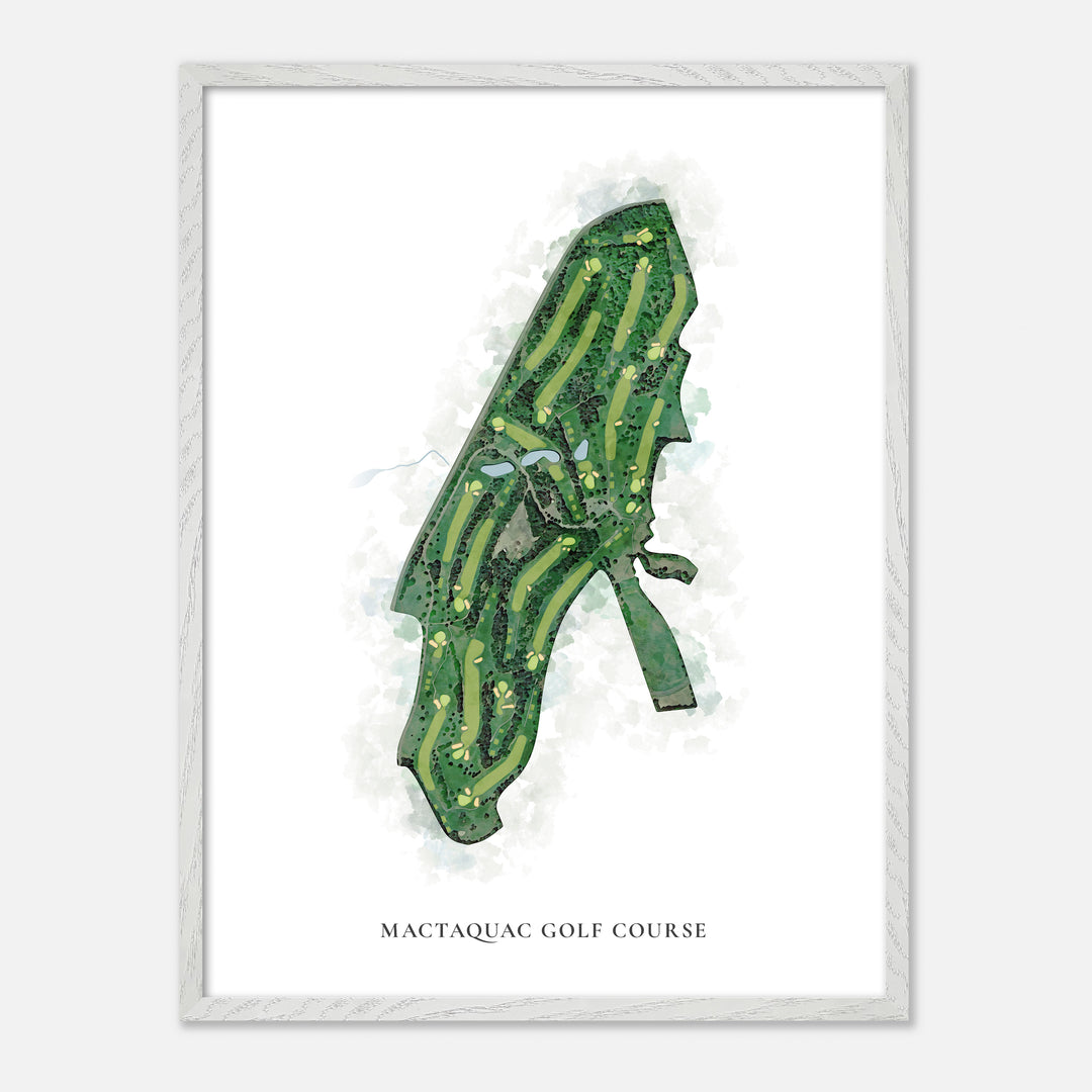 Print of Mactaquac Golf Course Classic Map