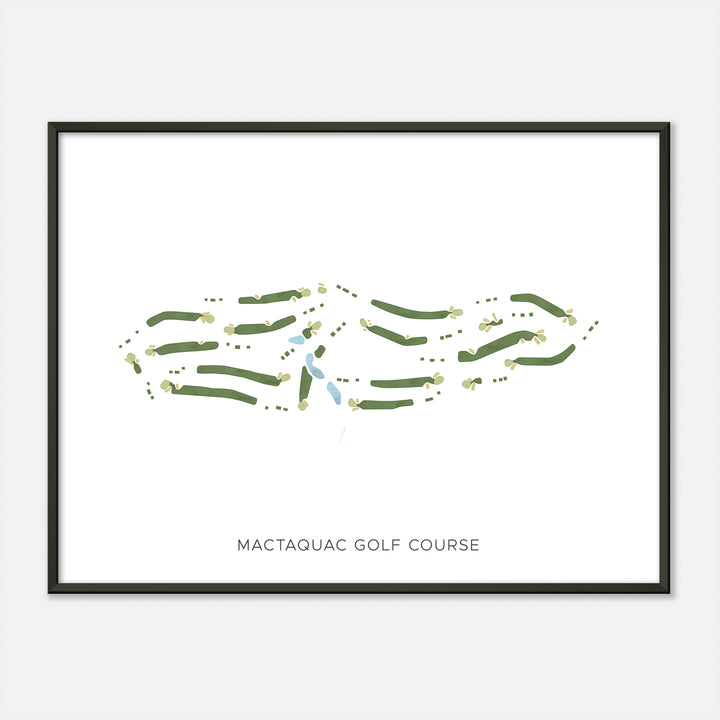 Print of Mactaquac Golf Course Modern Map