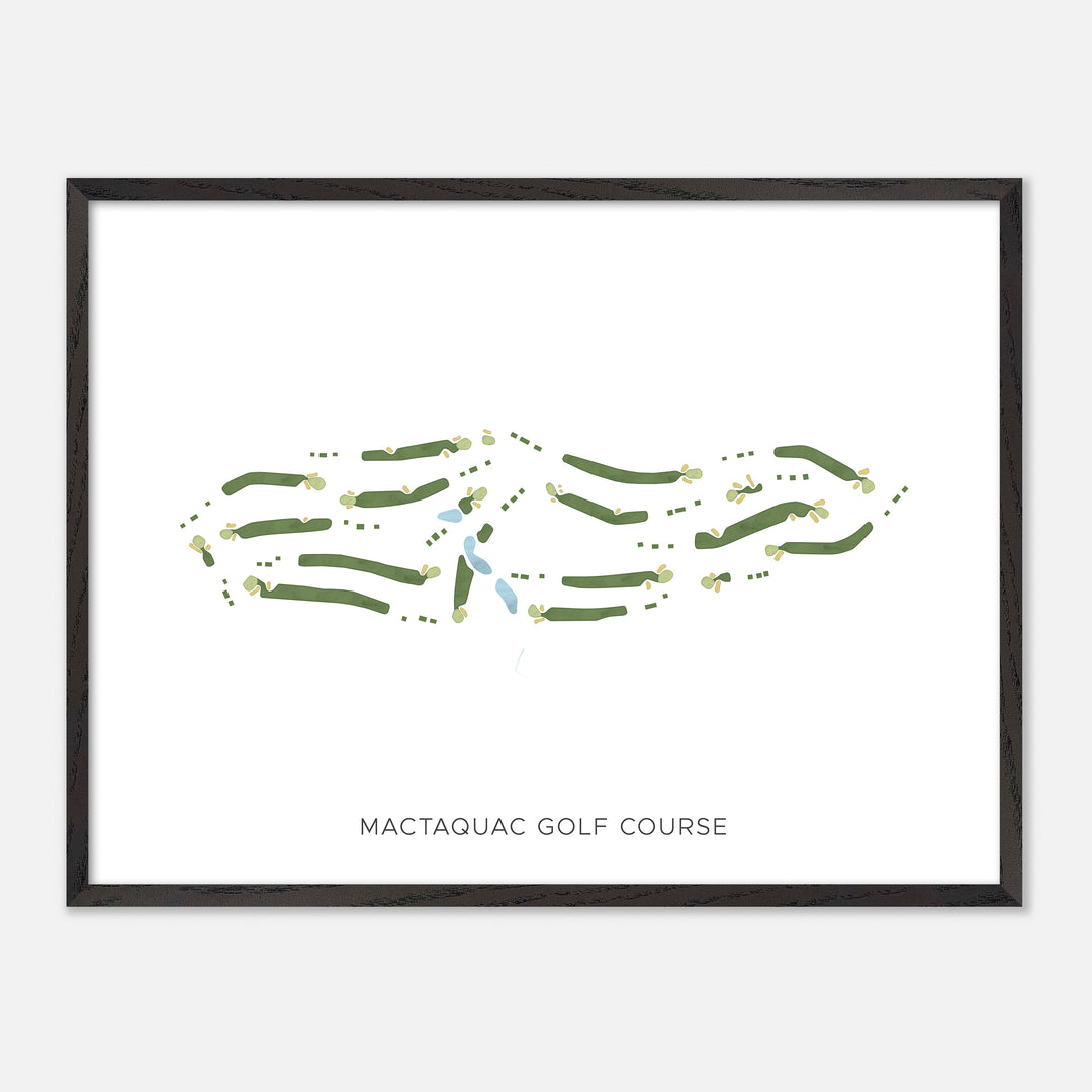 Print of Mactaquac Golf Course Modern Map