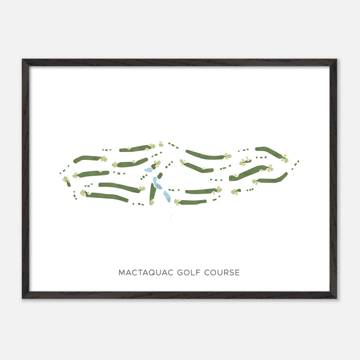 Print of Mactaquac Golf Course Modern Map