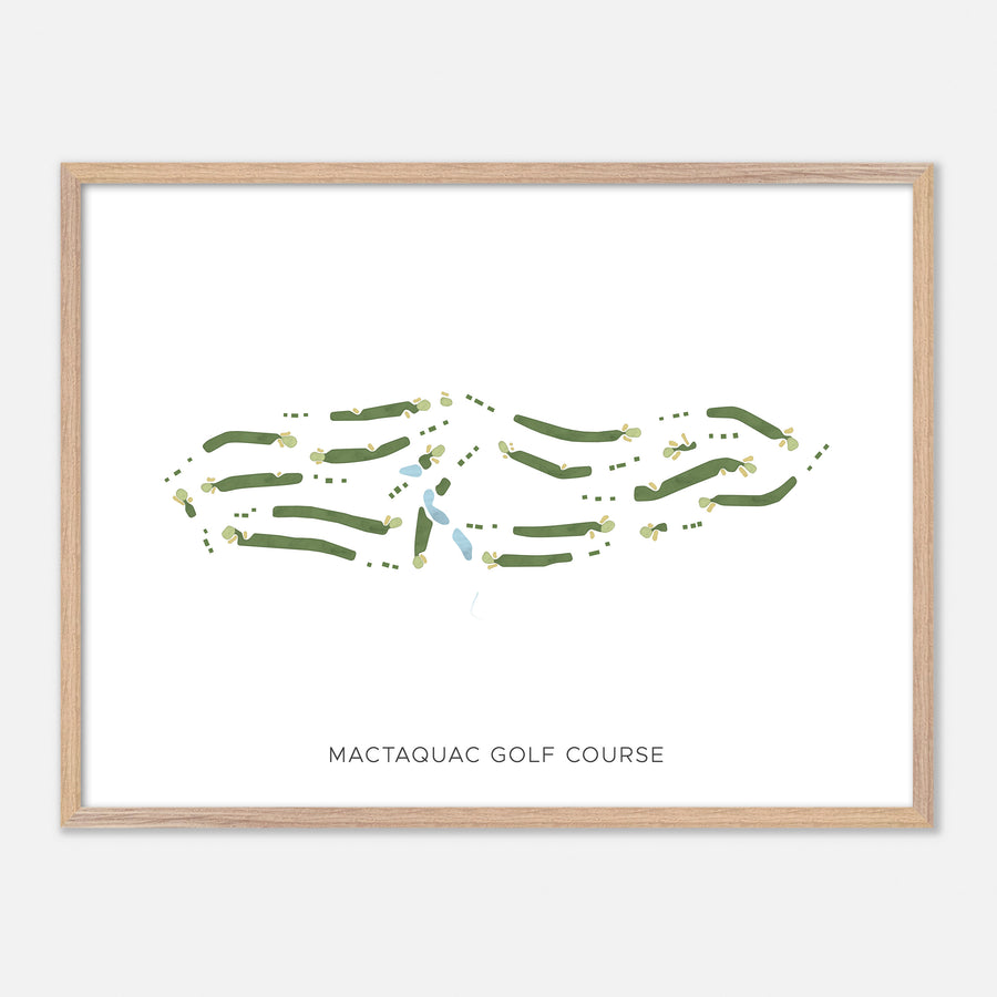 Print of Mactaquac Golf Course Modern Map