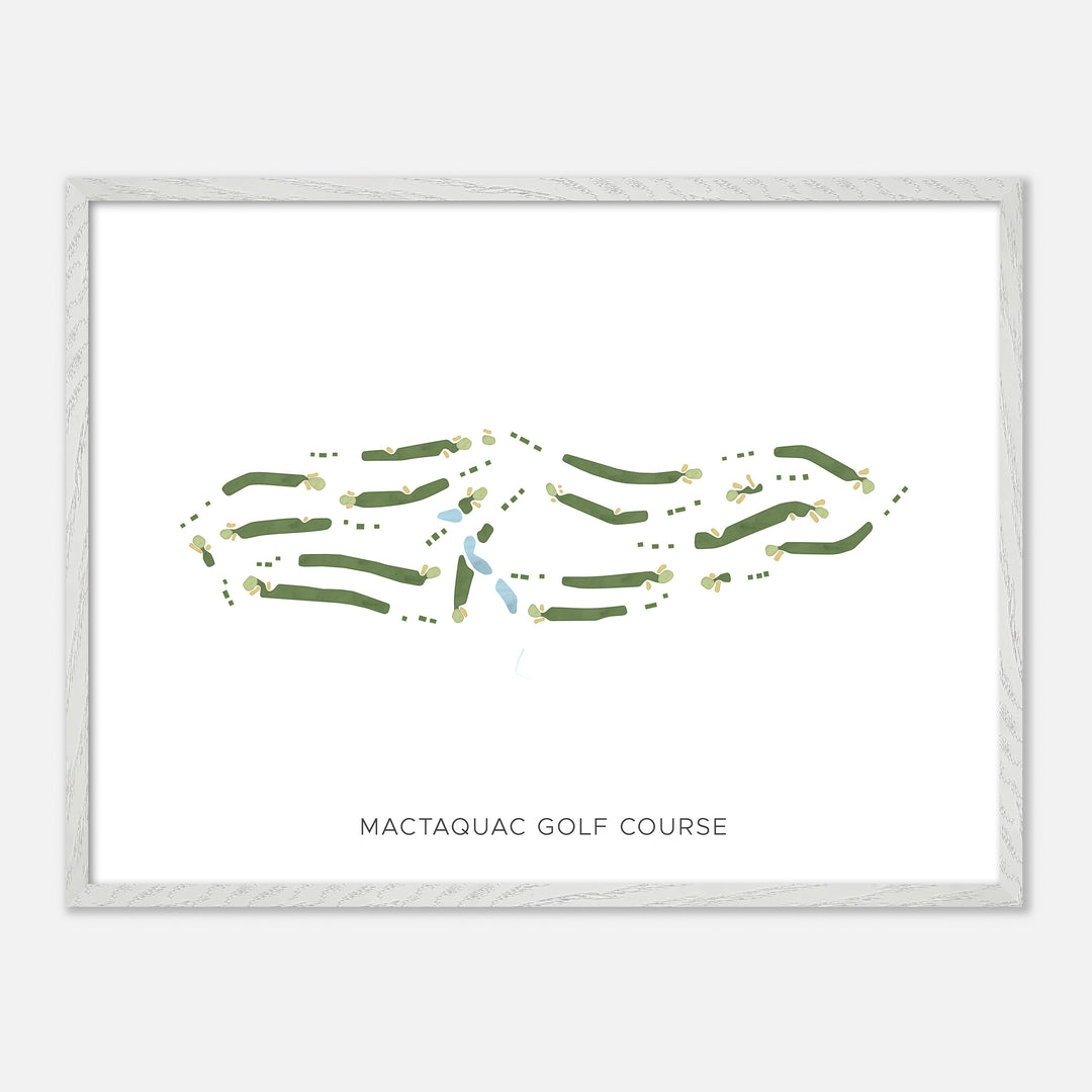 Print of Mactaquac Golf Course Modern Map