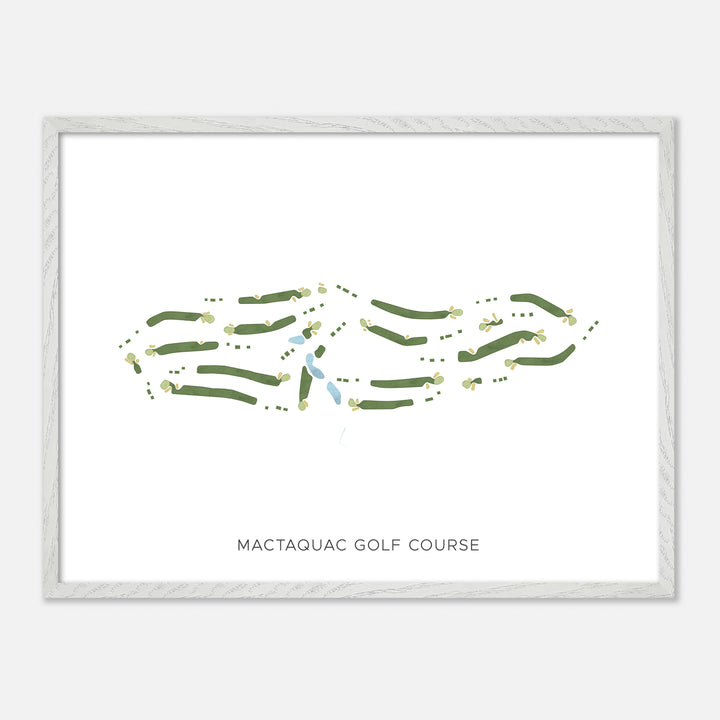 Print of Mactaquac Golf Course Modern Map