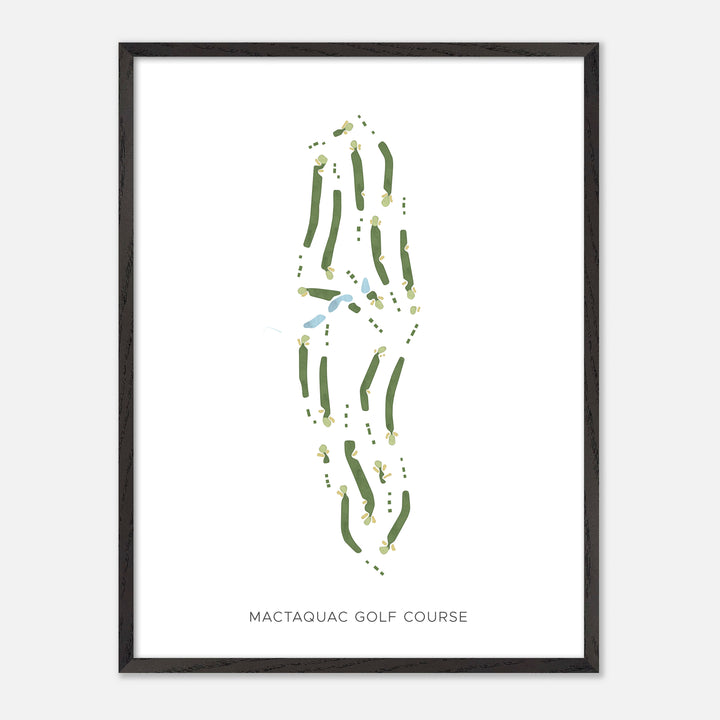 Print of Mactaquac Golf Course Modern Map