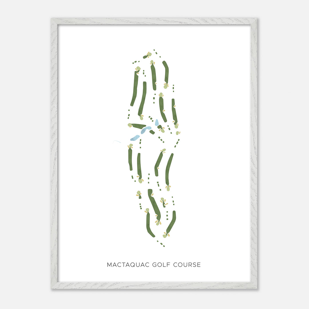 Print of Mactaquac Golf Course Modern Map