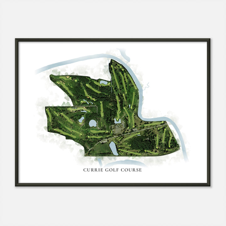 Print of Currie Golf Course Classic Map