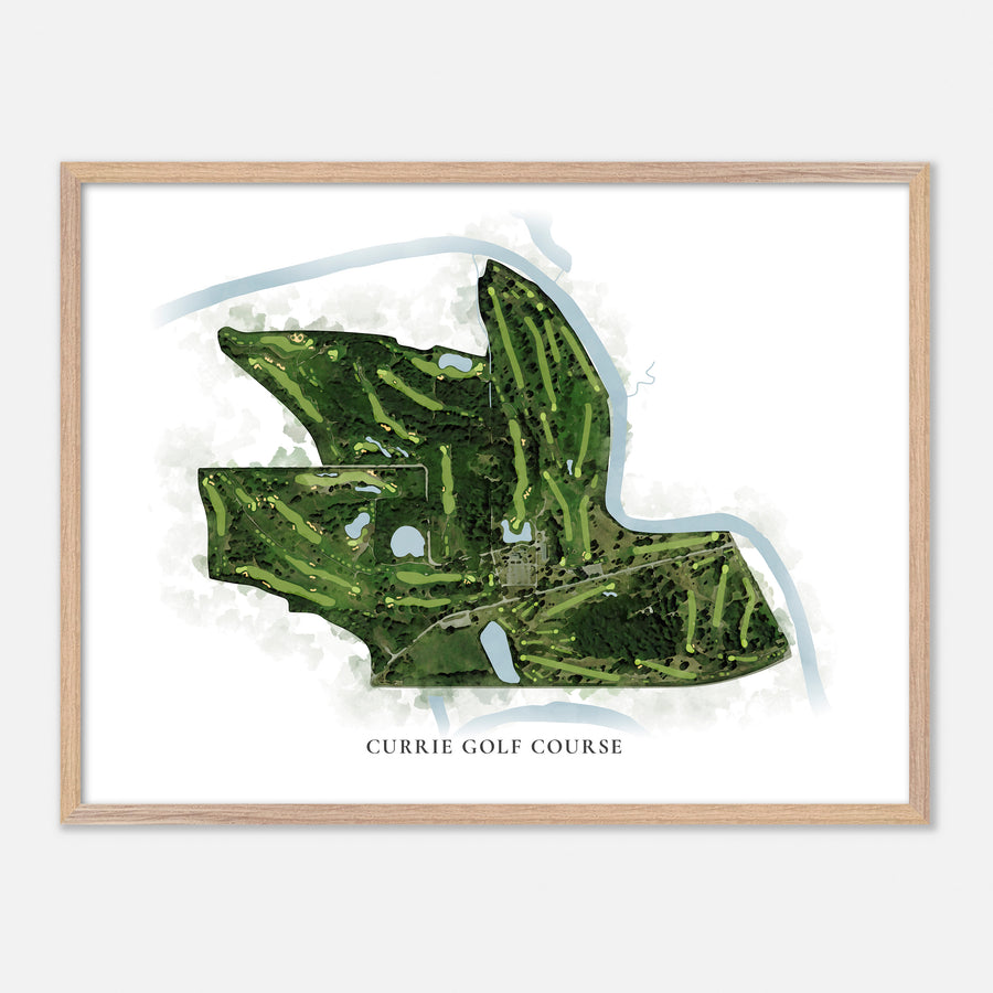 Print of Currie Golf Course Classic Map