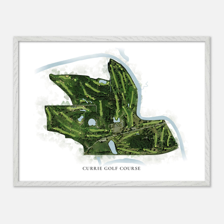 Print of Currie Golf Course Classic Map