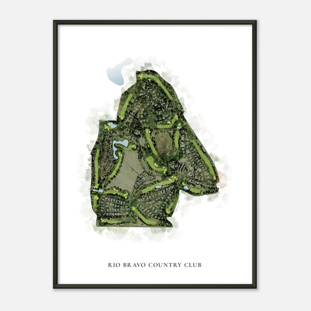 Print of Rio Bravo Country Club Classic Map
