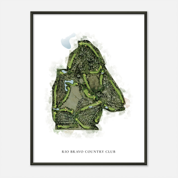 Print of Rio Bravo Country Club Classic Map