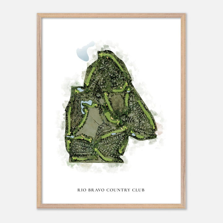 Print of Rio Bravo Country Club Classic Map