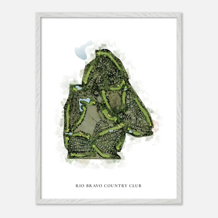 Print of Rio Bravo Country Club Classic Map