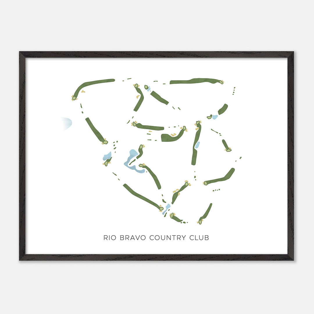 Print of Rio Bravo Country Club Modern Map