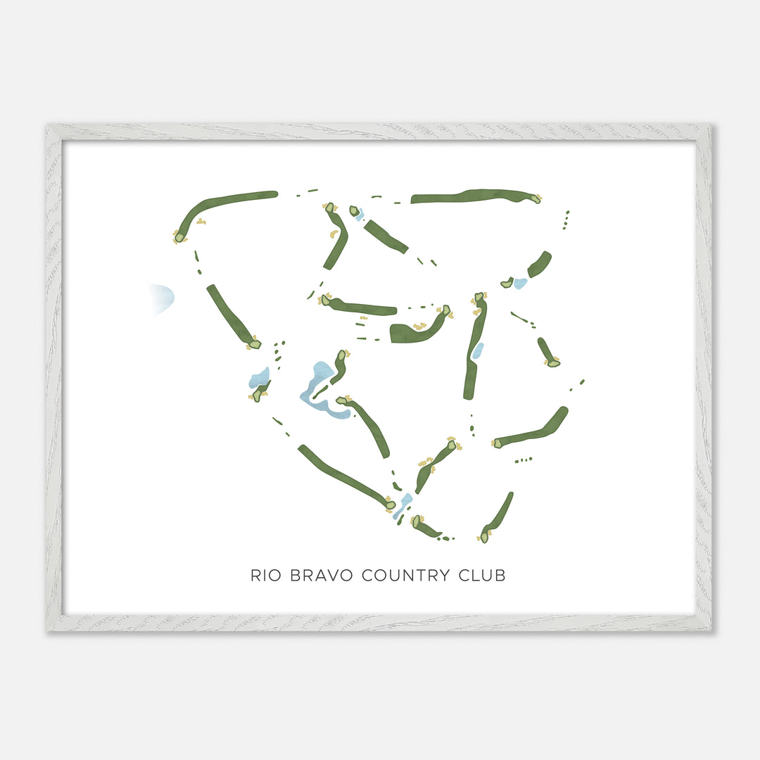 Print of Rio Bravo Country Club Modern Map