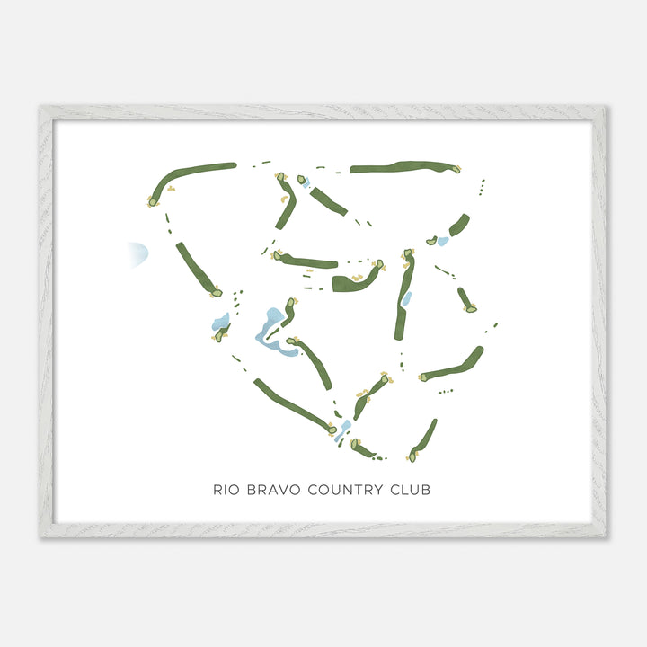 Print of Rio Bravo Country Club Modern Map