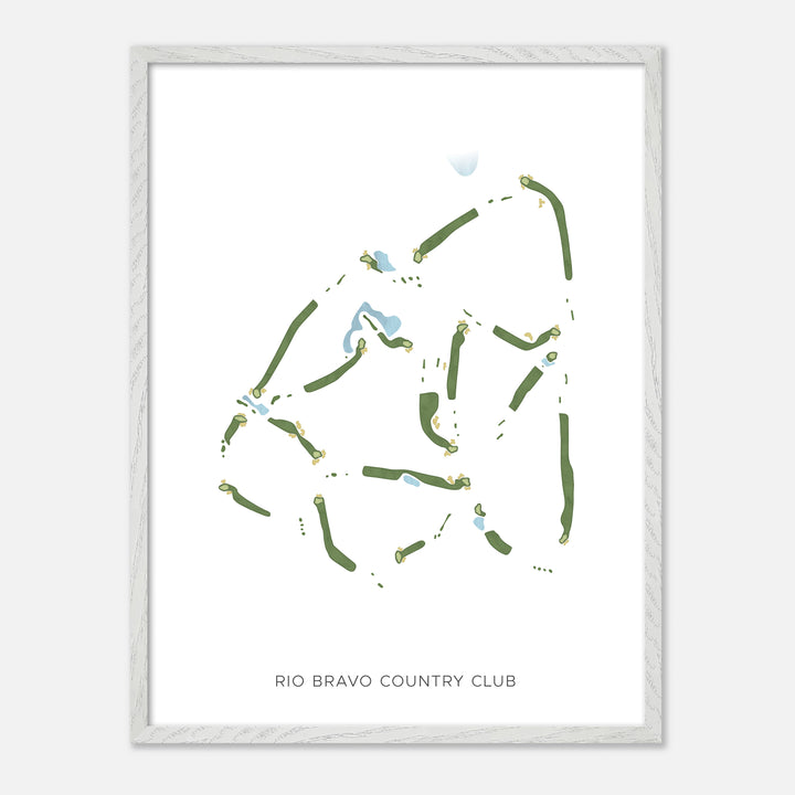 Print of Rio Bravo Country Club Modern Map