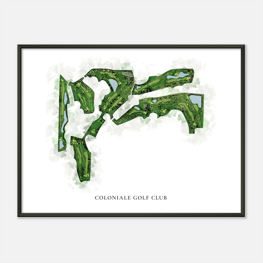 Print of Coloniale Golf Club Classic Map