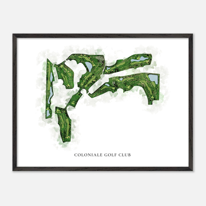 Print of Coloniale Golf Club Classic Map