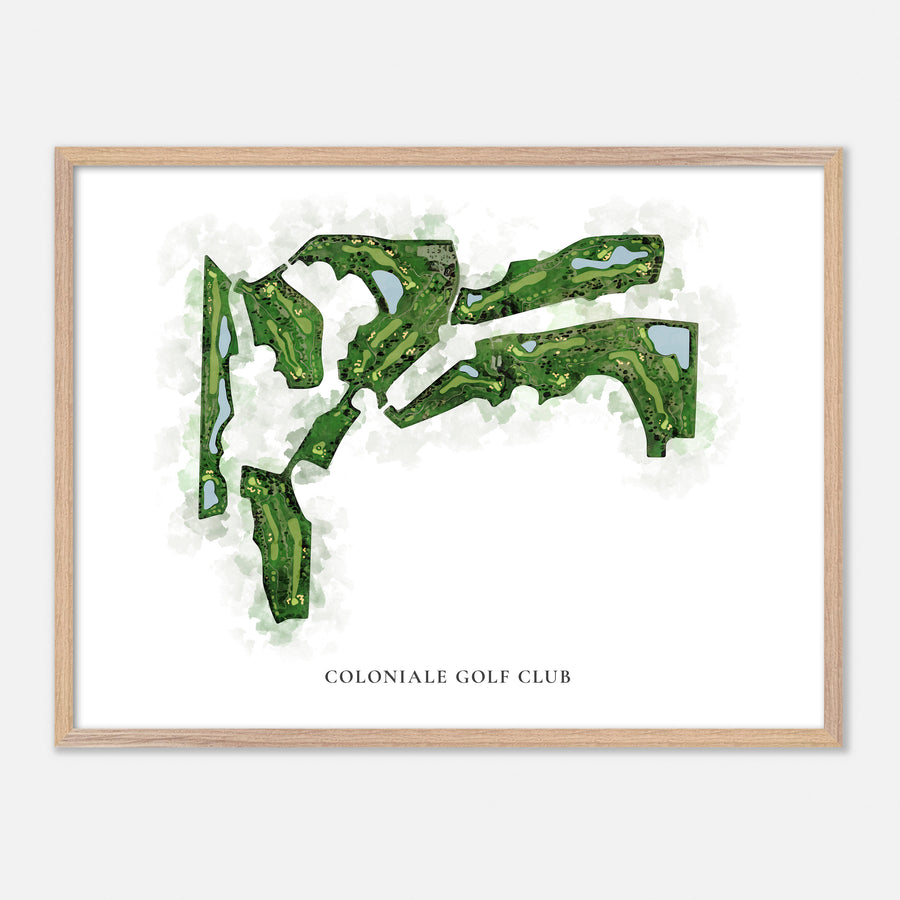 Print of Coloniale Golf Club Classic Map