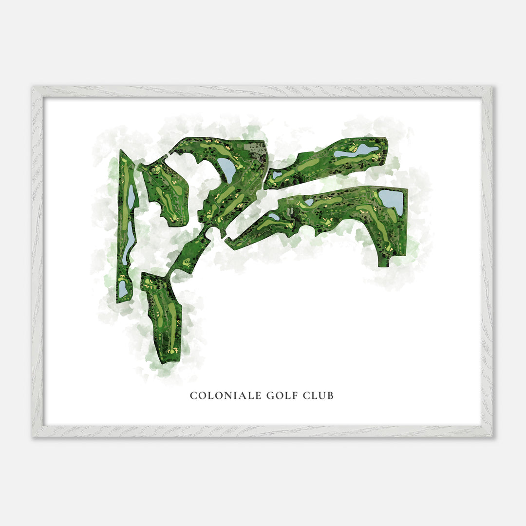 Print of Coloniale Golf Club Classic Map