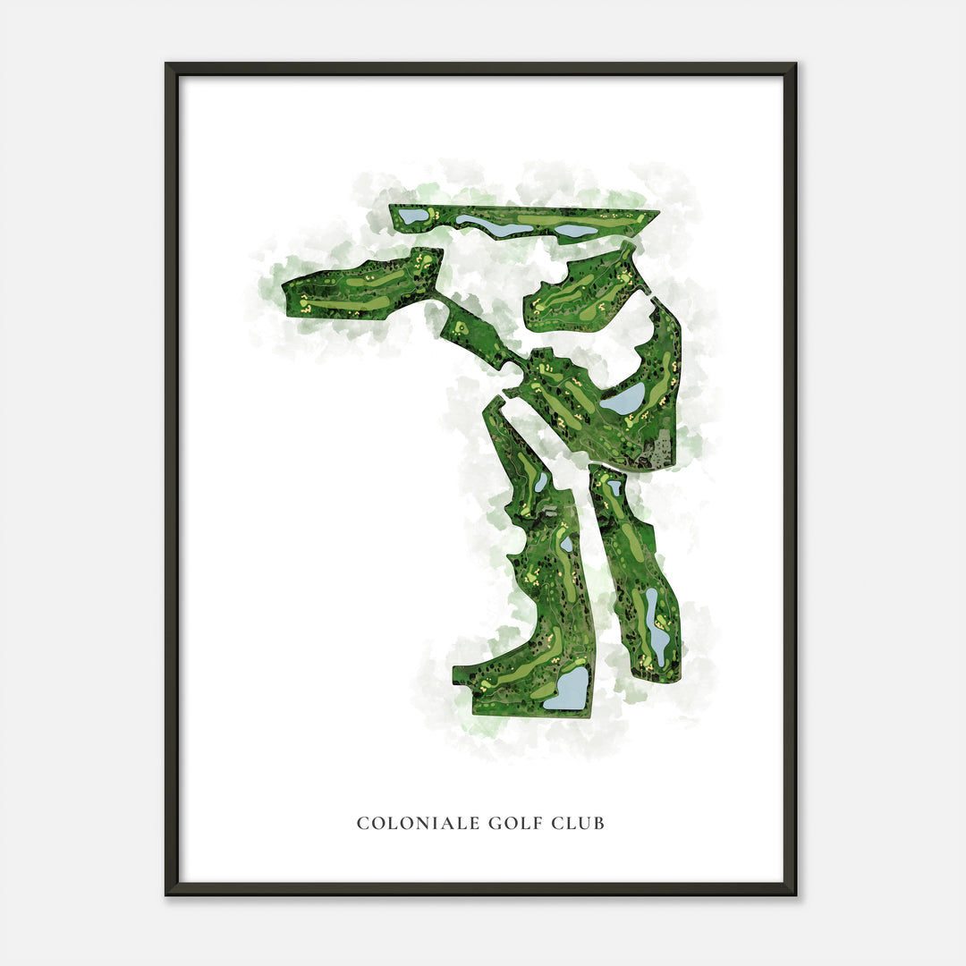 Print of Coloniale Golf Club Classic Map