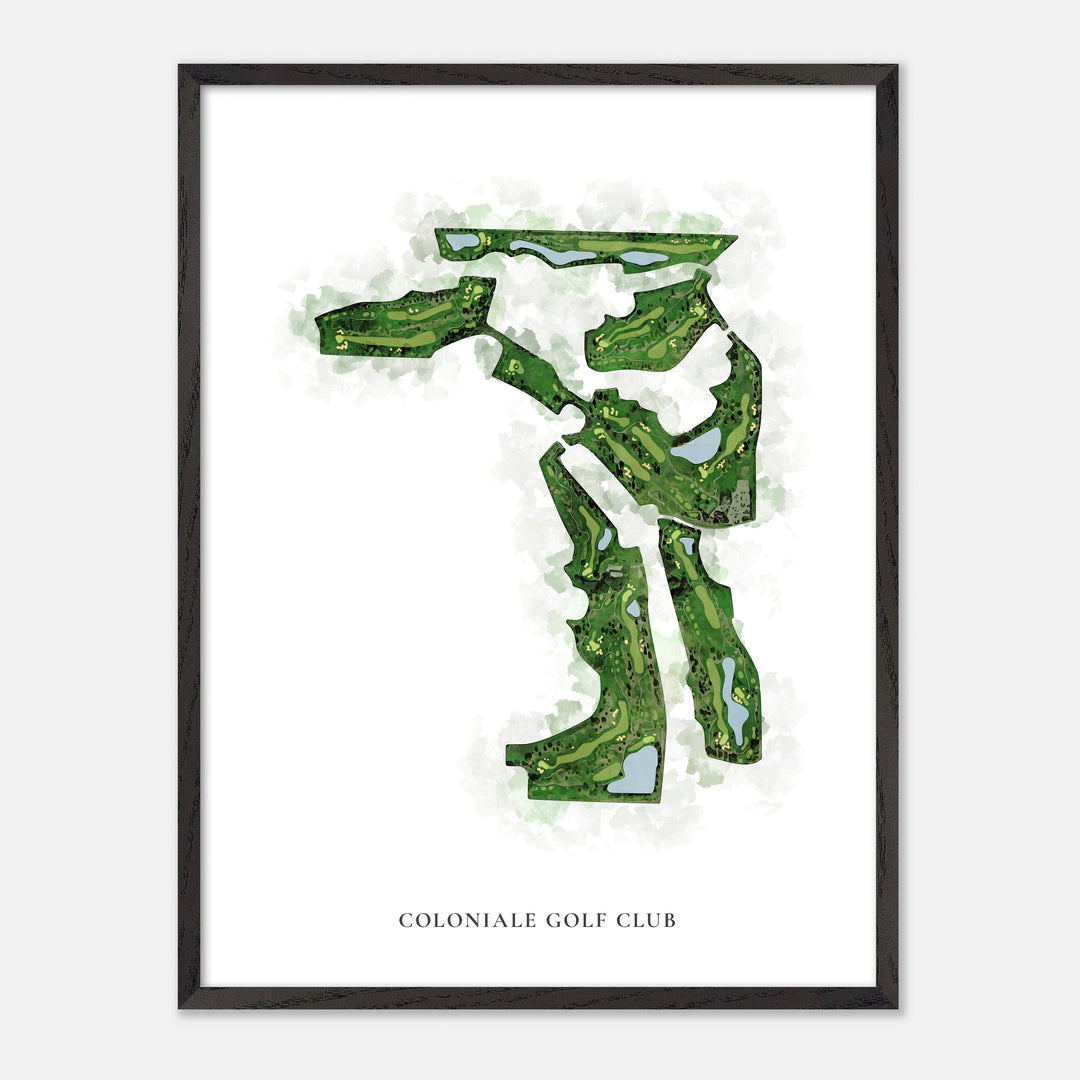 Print of Coloniale Golf Club Classic Map