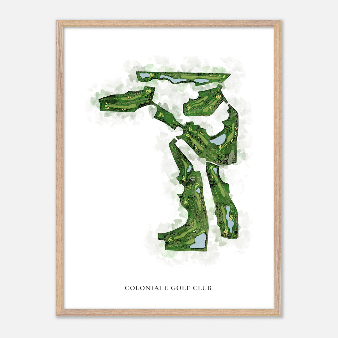 Print of Coloniale Golf Club Classic Map