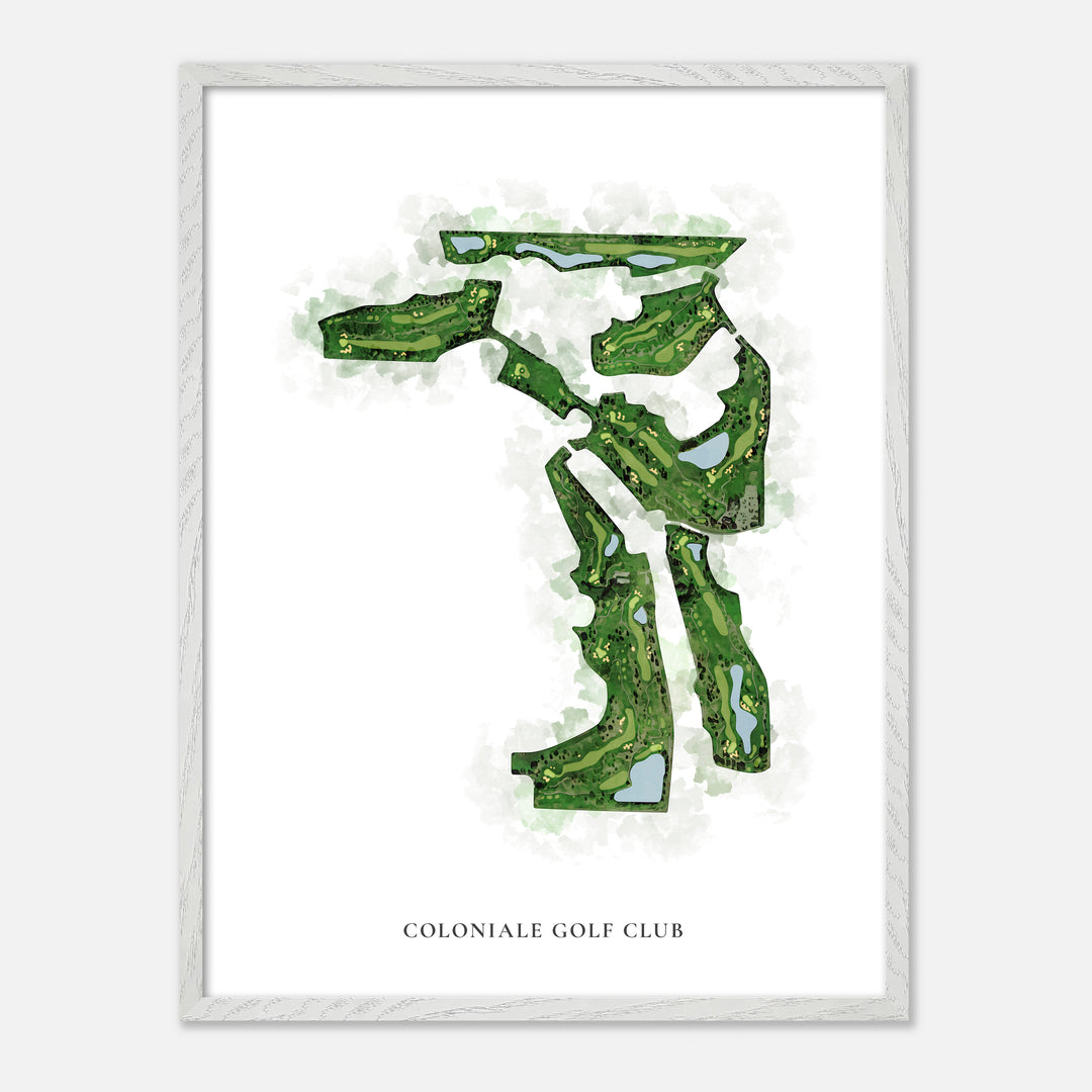 Print of Coloniale Golf Club Classic Map